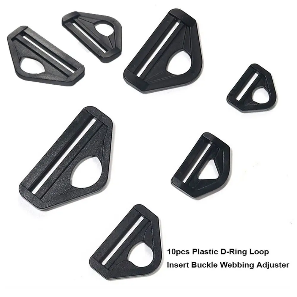 10pcs Plastic D-Ring Loop Insert Buckle 20/25/32/38/50mm Black Backpack Straps Webbing Buckle D-buckles Luggage Accessories
10pcs Plastic D-Ring Loop Insert Buckle 20/25/32/38/50mm Black Backpack Straps Webbing Buckle D-buckles Luggage Accessories