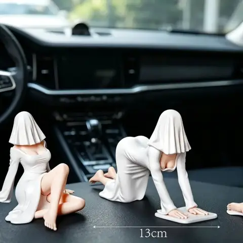 NEW Sexy 3d Mysterious Statue Gothic white Robe Queen Figure Bookshelf Sculpture elegant Sitting Statues Desktop Ornaments Gifts