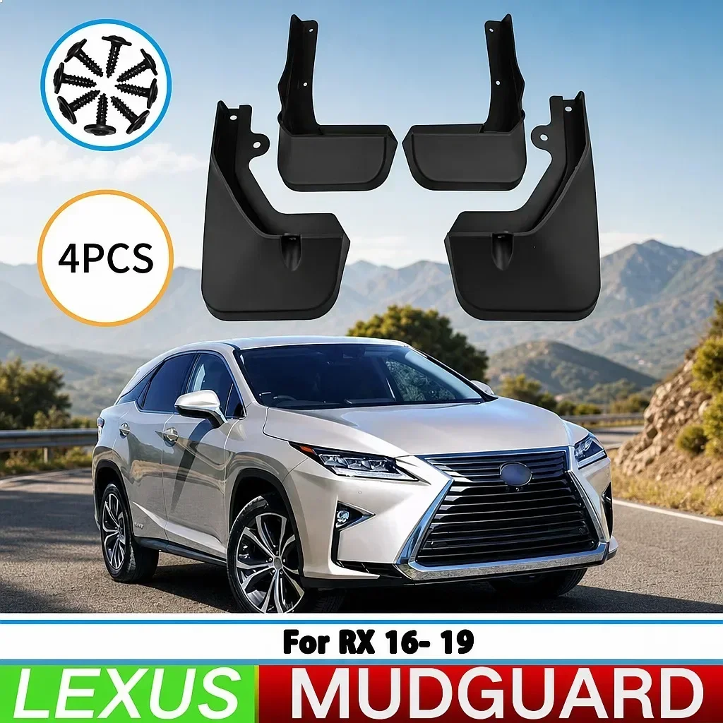 For Lexus RX 2016-2019 Front Rear Mud Flaps Splash Guards Wheel Fender Auto Parts 4pcs
For Lexus RX 2016-2019 Front Rear Mud Flaps Splash Guards Wheel Fender Auto Parts 4pcs
