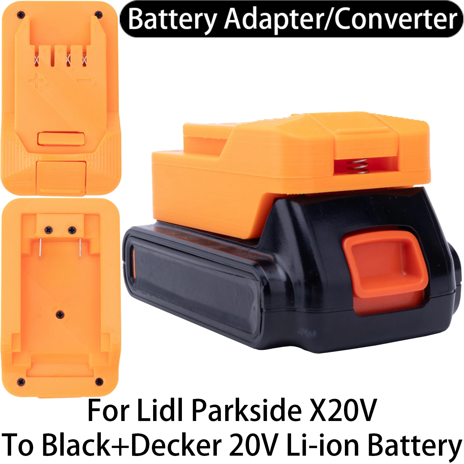 Adapter for Lidl Parkside X20V Li-ion Tool to Black+Decker 20V Li-ion Battery Adapter Converter Power Tool Accessory
Adapter for Lidl Parkside X20V Li-ion Tool to Black+Decker 20V Li-ion Battery Adapter Converter Power Tool Accessory