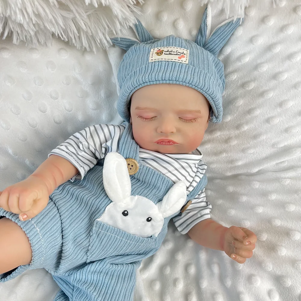 BZDOLL Asleep Realistic Reborn Baby Doll 19 Inch 48 CM, Cloth Body & 3D Skin, Fashion-Forward Birthday Gift for Girls
BZDOLL Asleep Realistic Reborn Baby Doll 19 Inch 48 CM, Cloth Body & 3D Skin, Fashion-Forward Birthday Gift for Girls