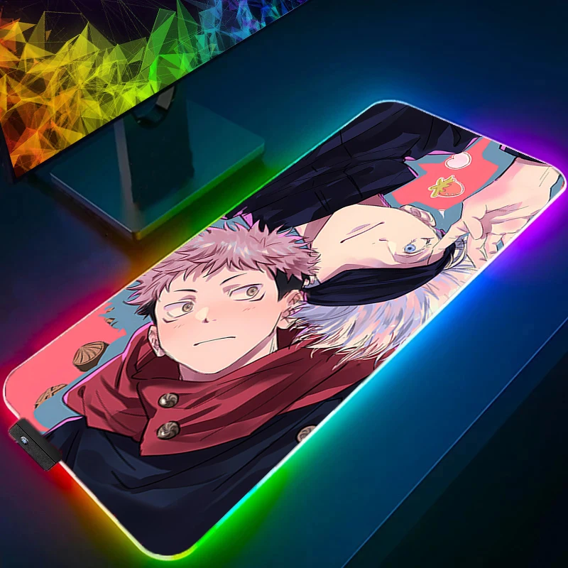 LED Mouse Pad jujutsu Kaisen Sukuna Yuji Backlight Gamer Gaming Accessories Speed Keyboard Rubber Lock Edge RGB Desk Mat Laptop
LED Mouse Pad jujutsu Kaisen Sukuna Yuji Backlight Gamer Gaming Accessories Speed Keyboard Rubber Lock Edge RGB Desk Mat Laptop