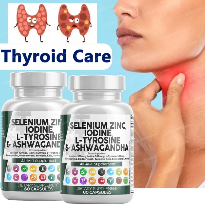Thyroid Support for Women and Men with Iodine - Energy, Focus & Power Thyroid Supplement
Thyroid Support for Women and Men with Iodine - Energy, Focus & Power Thyroid Supplement