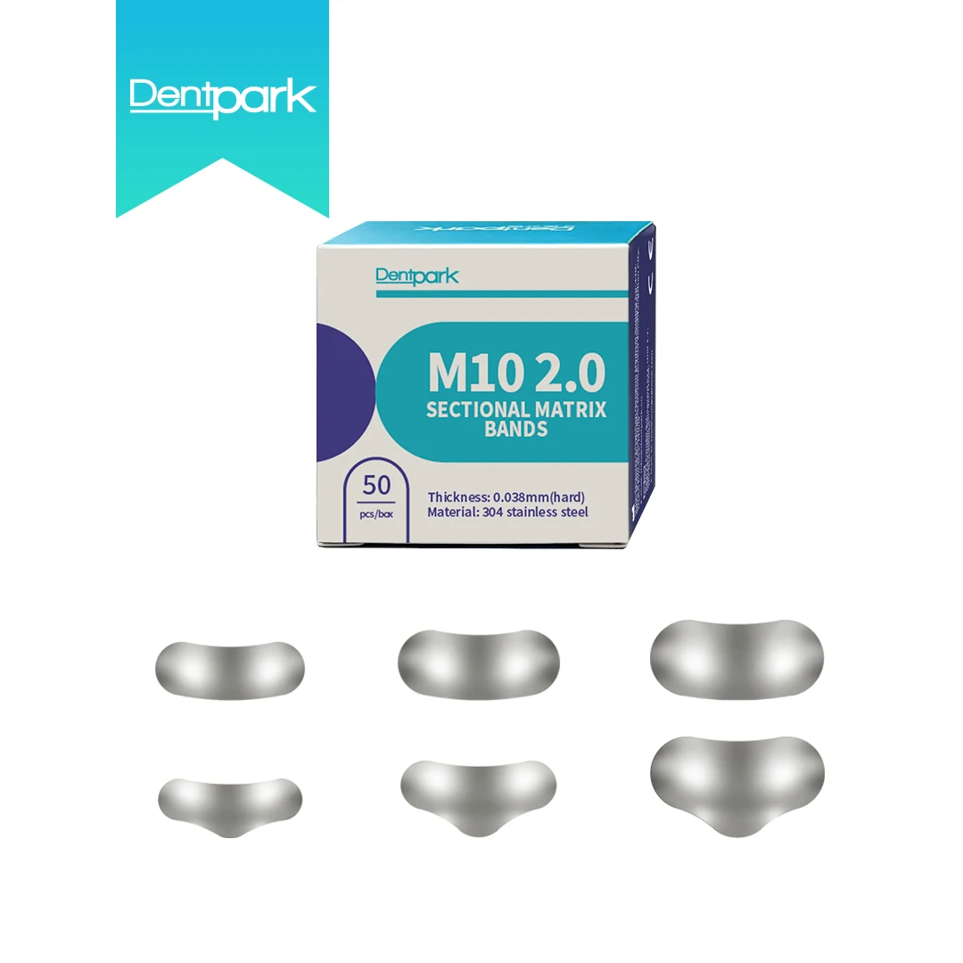 Dentpark/50pcs Dental Matrix Bands M10 2.0 Sectional Contoured Matrices Thickness: 0.038mm Dentistry Materials Tools
Dentpark/50pcs Dental Matrix Bands M10 2.0 Sectional Contoured Matrices Thickness: 0.038mm Dentistry Materials Tools