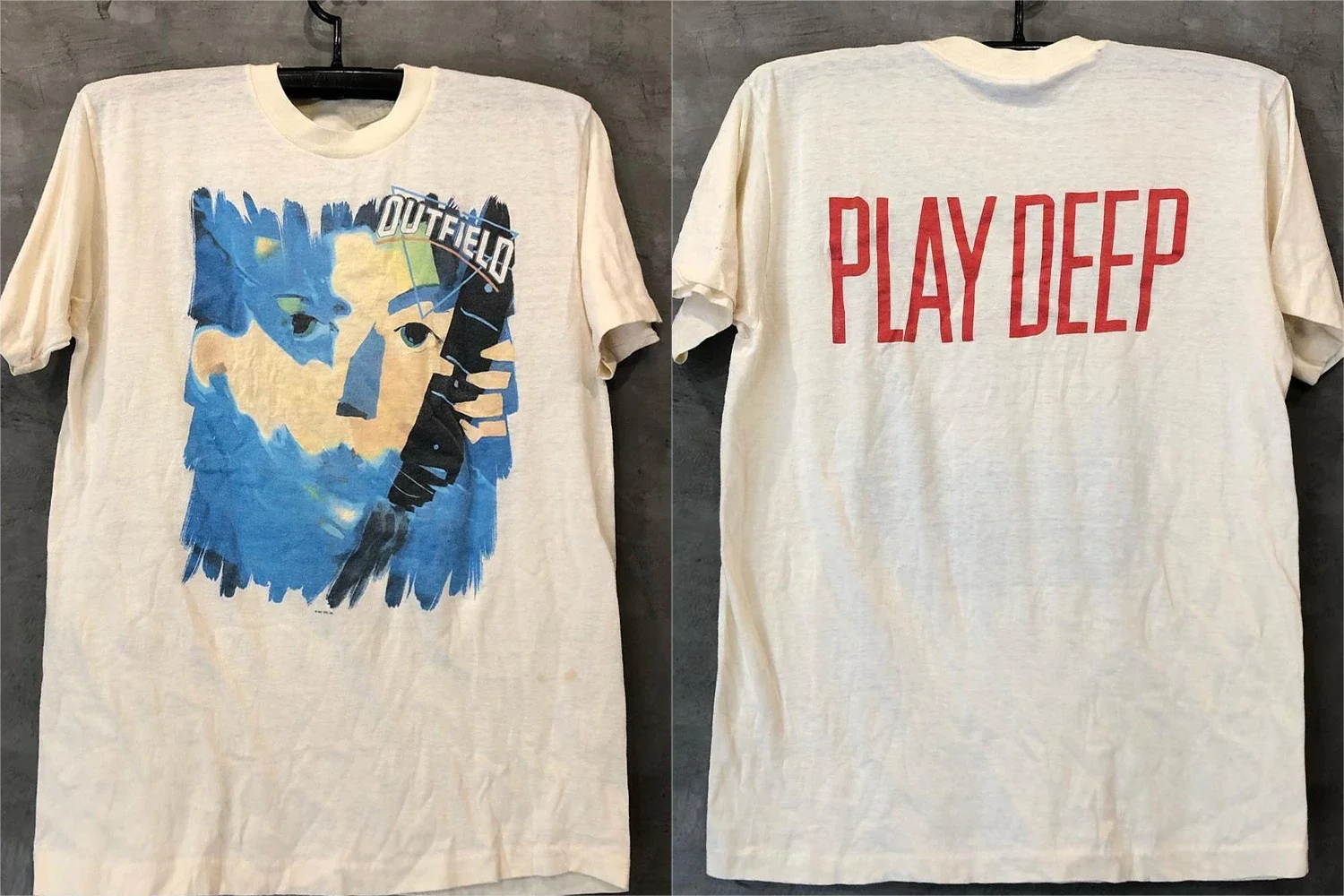 The Outfield Play Deep Album Cover West Coast Hiphop Rock Men's And Women's Short Sleeve T-Shirt Tide
The Outfield Play Deep Album Cover West Coast Hiphop Rock Men's And Women's Short Sleeve T-Shirt Tide