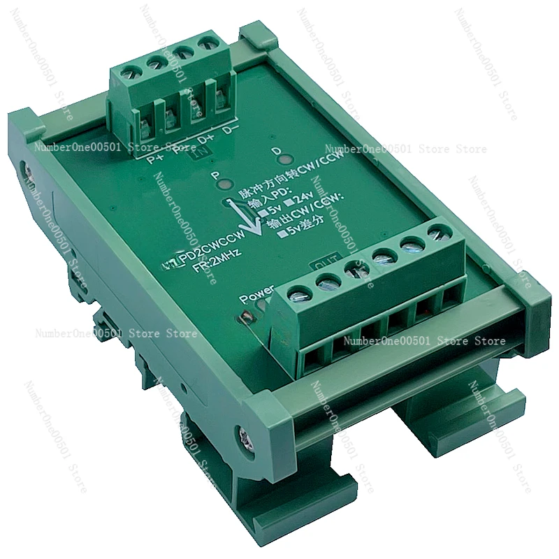 Pulse plus direction to positive and reverse pulse train CW and CCW motor command form conversion
Pulse plus direction to positive and reverse pulse train CW and CCW motor command form conversion