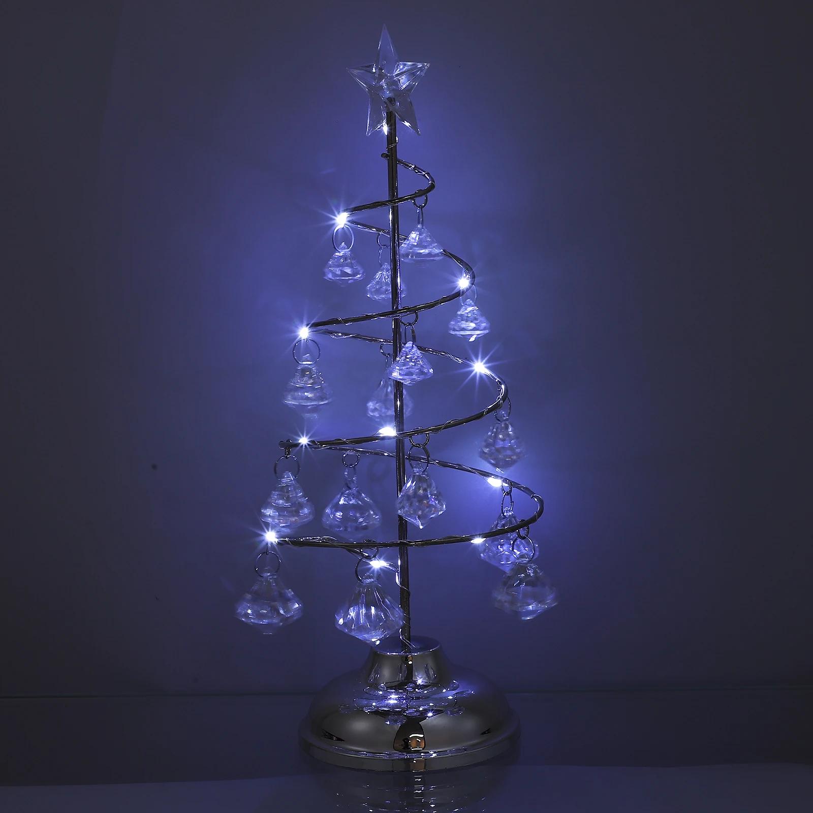 Creative Iron Art Crystal Christmas Tree Night Light Powered Desktop Miniature Decorations Small Glowing Tree For Home
Creative Iron Art Crystal Christmas Tree Night Light Powered Desktop Miniature Decorations Small Glowing Tree For Home