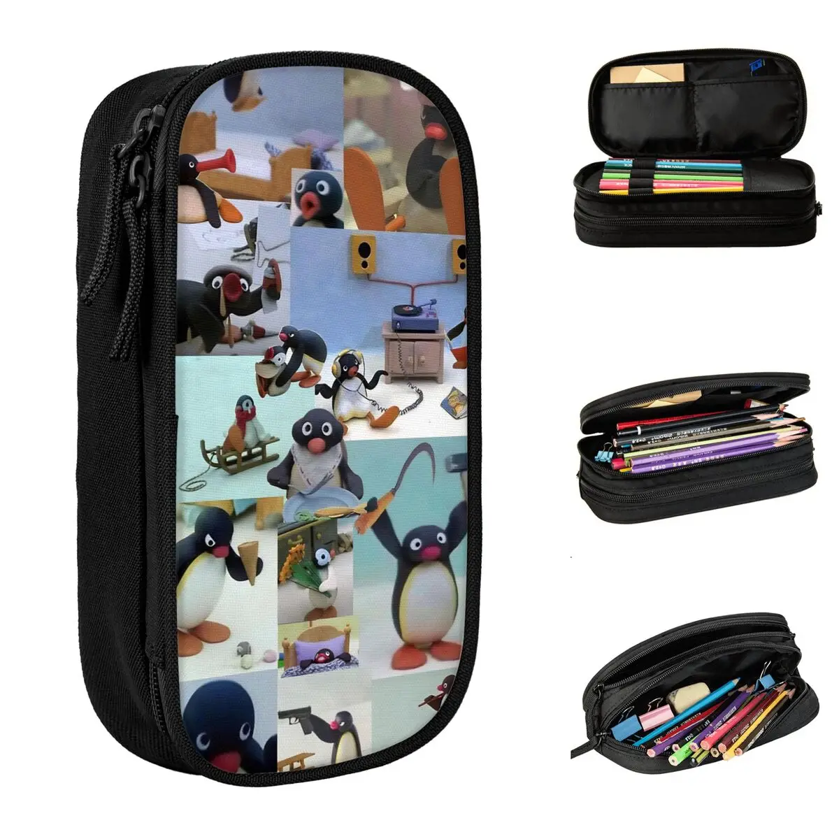 Пеналы Noot Pingu, классический милый пингвин, держатель для ручек, сумка для девочек и мальчиков, большая вместимость, школьные принадлежности, подарочные пеналы
Пеналы Noot Pingu, классический милый пингвин, держатель для ручек, сумка для девочек и мальчиков, большая вместимость, школьные принадлежности, подарочные пеналы
