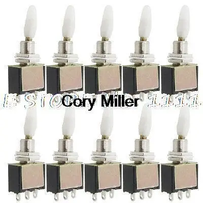 250 В переменного тока, 2 А, 3 контакта SPDT ВКЛ/ВКЛ, 2-позиционный тумблер с белой ручкой
250 В переменного тока, 2 А, 3 контакта SPDT ВКЛ/ВКЛ, 2-позиционный тумблер с белой ручкой