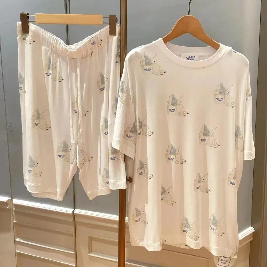 Room Wear Men Couple Short Sleeve T-shirt Shorts Couple Pajamas Sleepwear Homewear
Room Wear Men Couple Short Sleeve T-shirt Shorts Couple Pajamas Sleepwear Homewear