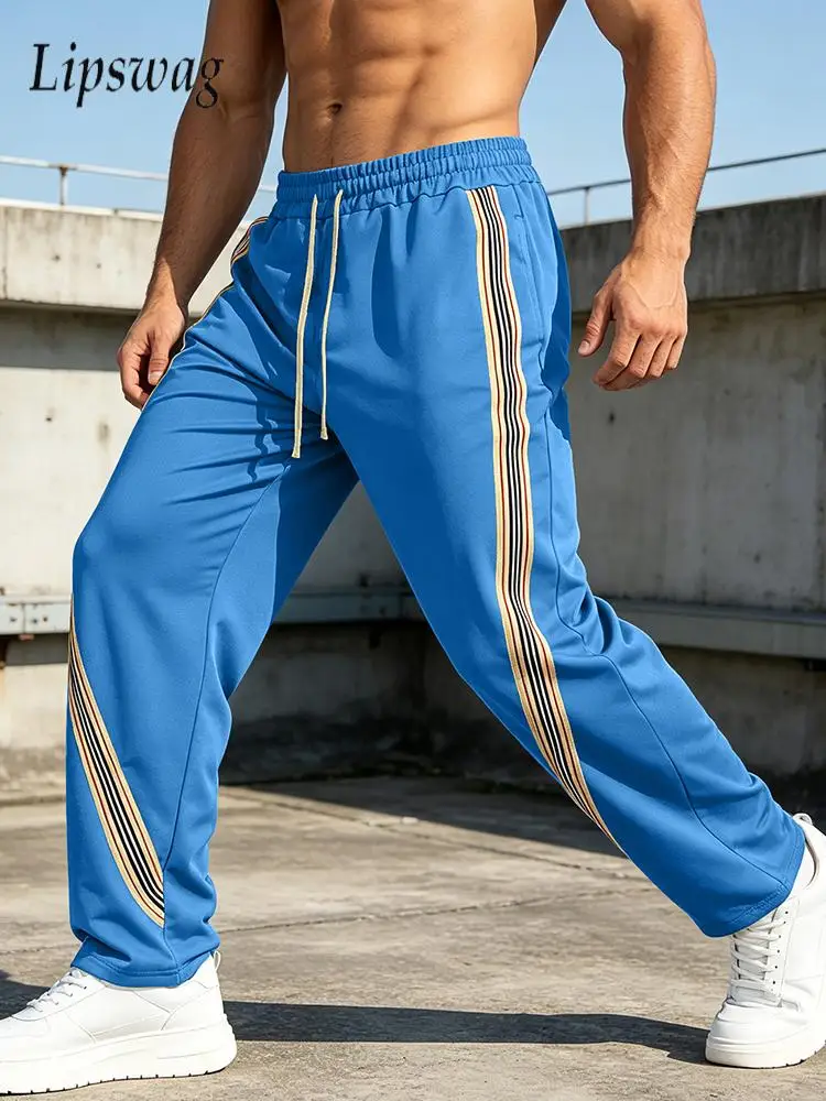 Outdoor Casual Loose Straight Pants For Mens Summer Vintage Side Striped Patchwork Sweatpants Daily Leisure Men Drawstring Pants
Outdoor Casual Loose Straight Pants For Mens Summer Vintage Side Striped Patchwork Sweatpants Daily Leisure Men Drawstring Pants
