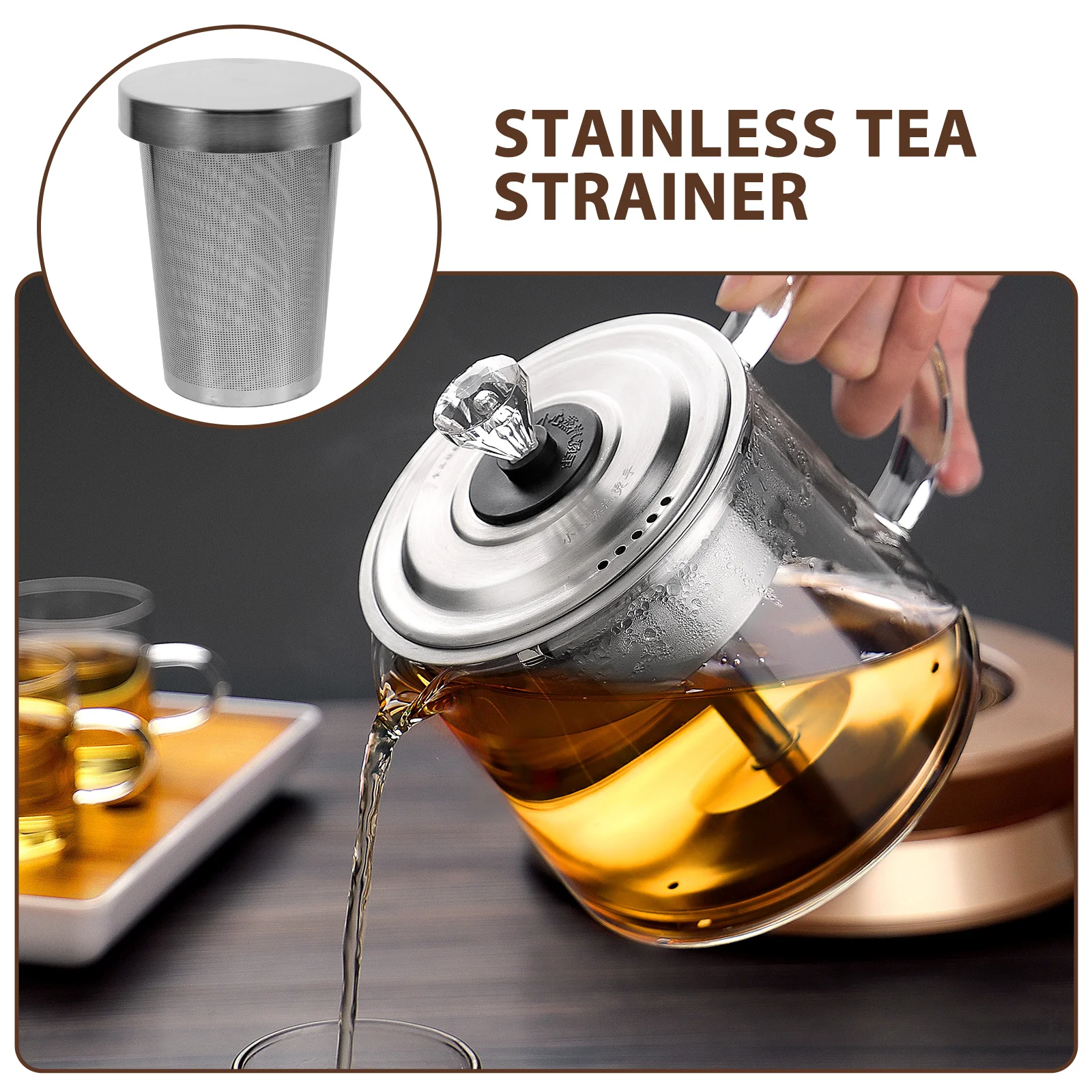 1 set Stainless Steel Strainer Insert Fine Mesh Filter For Home Infuser Tea Pot Accessories Mesh Strainer Insert Tea
1 set Stainless Steel Strainer Insert Fine Mesh Filter For Home Infuser Tea Pot Accessories Mesh Strainer Insert Tea