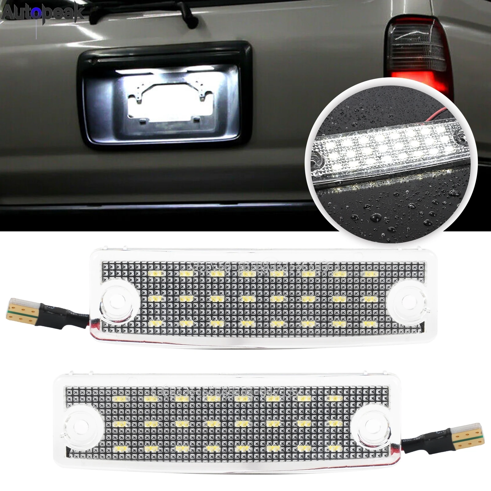 2PCS 12V LED Number Plate Lamp For Toyota 4 Runner 1996-2024 For Toyota Sequoia 2008-2022 White License Plate Light Assembly
2PCS 12V LED Number Plate Lamp For Toyota 4 Runner 1996-2024 For Toyota Sequoia 2008-2022 White License Plate Light Assembly