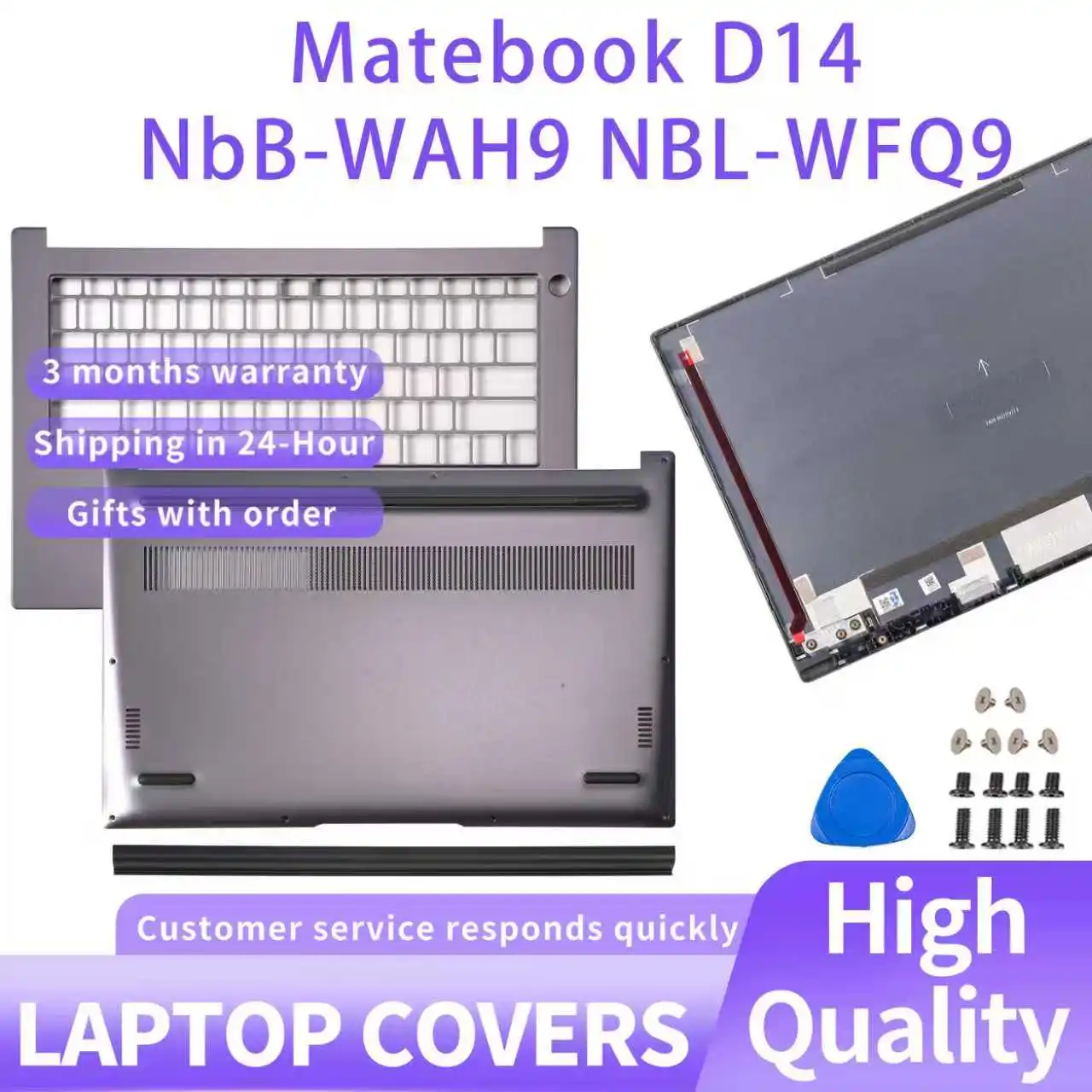 Top Case For Matebook D14 NBD NBL/NbB Series Nbl-WAQ9R NbB-WAH9 LCD Back Cover Front Bezel Palmrest Bottom Case
Top Case For Matebook D14 NBD NBL/NbB Series Nbl-WAQ9R NbB-WAH9 LCD Back Cover Front Bezel Palmrest Bottom Case