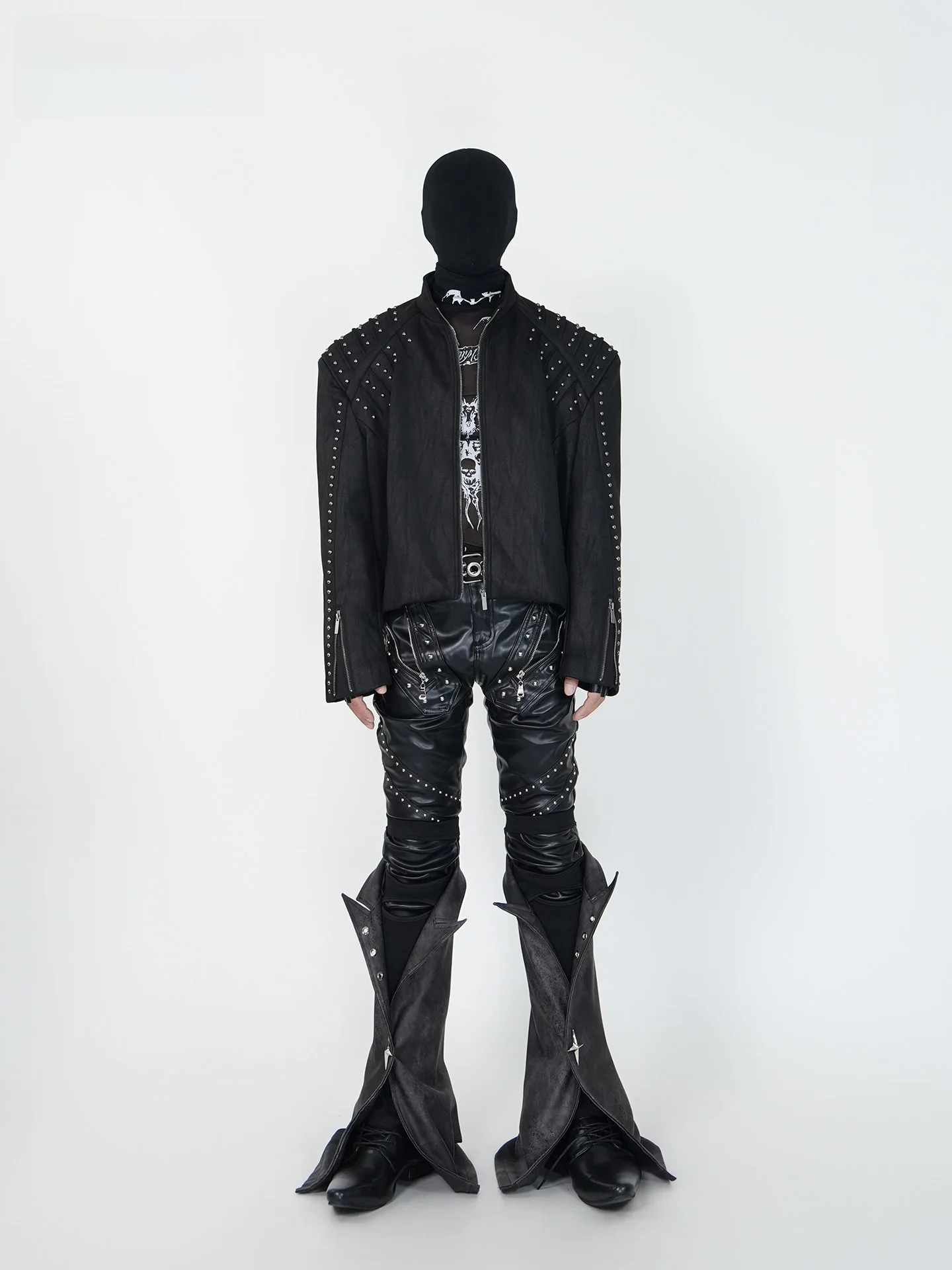 VE2 Pioneer Thiened oulder Pad ort PU Leather Jaet Outerwear Texture Punk Rivet Motorcycle Clothes Youth Faion
VE2 Pioneer Thiened oulder Pad ort PU Leather Jaet Outerwear Texture Punk Rivet Motorcycle Clothes Youth Faion