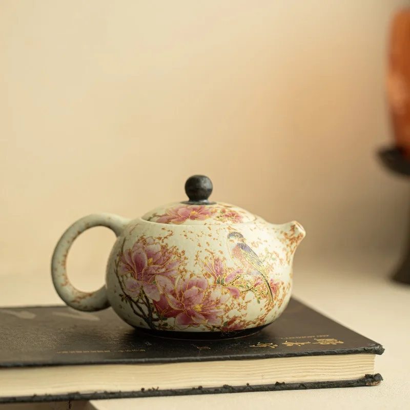 200ML Jingdezhen Blue and White Flint Red Magnolia Teapot Xishi Pot Tea Brewer Ceramic Tea Set Traditional Special Stuffy Teapot
200ML Jingdezhen Blue and White Flint Red Magnolia Teapot Xishi Pot Tea Brewer Ceramic Tea Set Traditional Special Stuffy Teapot