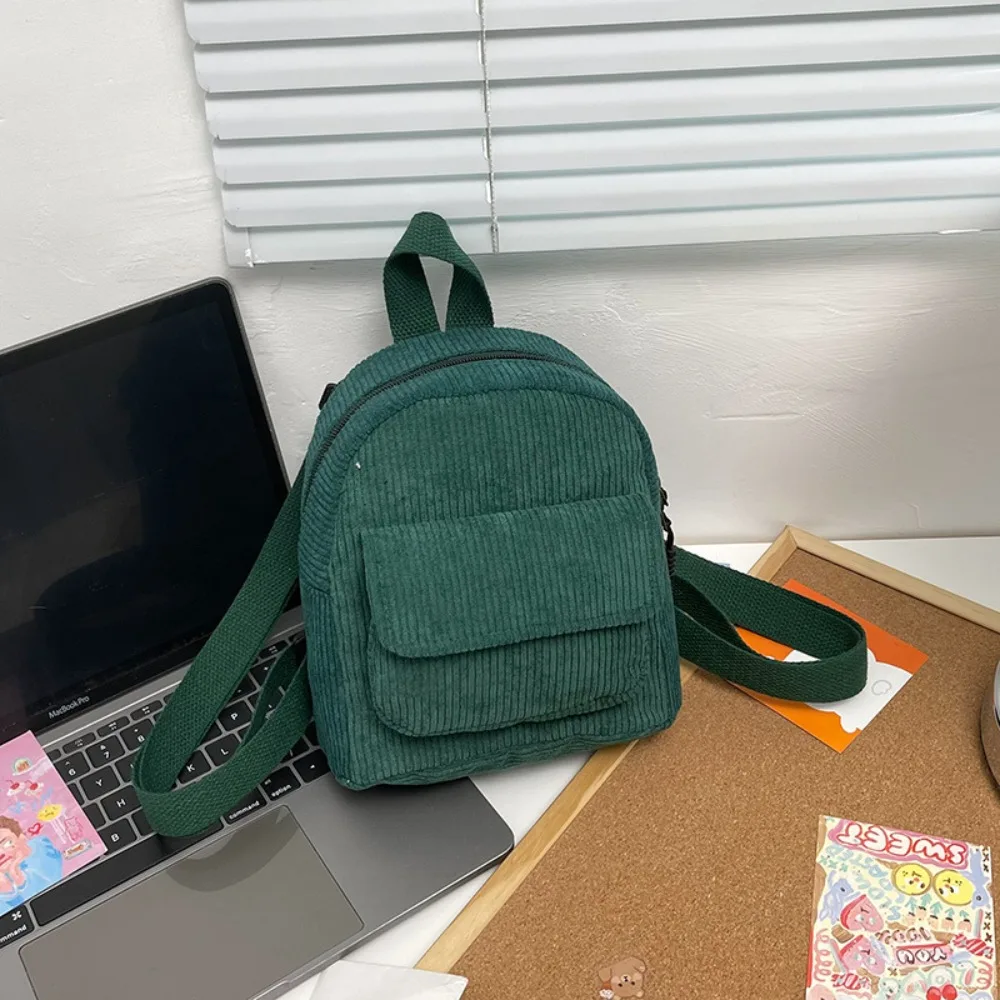 Fashion Solid Color Mini Backpack Corduroy Lightweight Small Backpacks Dacron Travel Rucksack Girls
Fashion Solid Color Mini Backpack Corduroy Lightweight Small Backpacks Dacron Travel Rucksack Girls