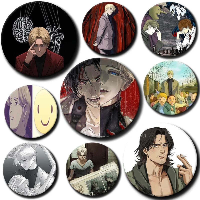 Johan Liebert Tenma Kenzo Manga Soft Button Pin Monster Anime Brooches Badge Bag Decor Accessories Fans Collect Friends Gifts
Johan Liebert Tenma Kenzo Manga Soft Button Pin Monster Anime Brooches Badge Bag Decor Accessories Fans Collect Friends Gifts