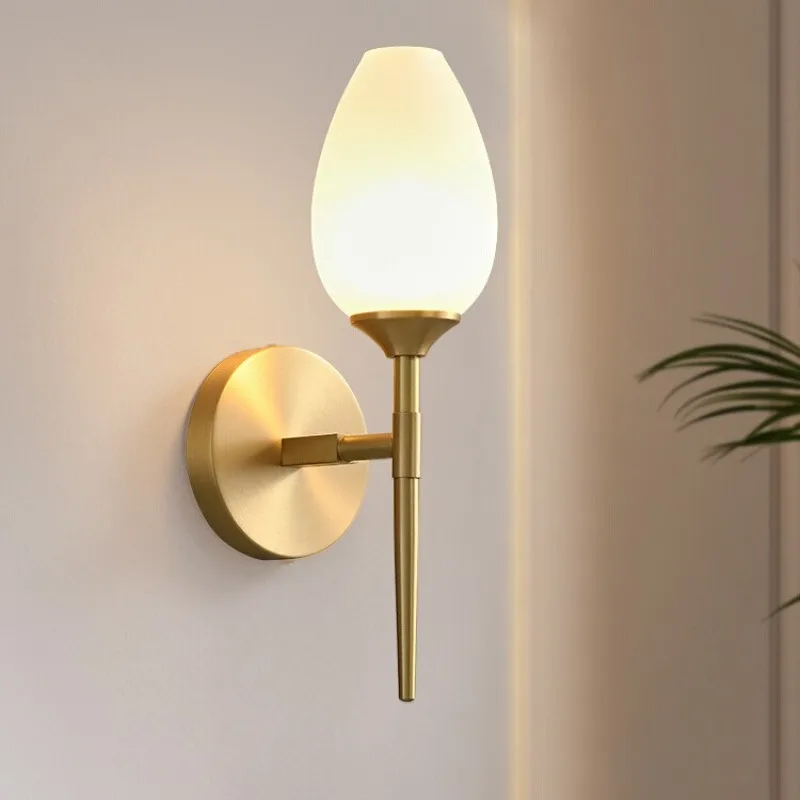 American Minimalist All Copper Wall Lamp Bedroom Bedside Living Room Background Hotel Aisle Corridor Entrance Indoor Wall Lights
American Minimalist All Copper Wall Lamp Bedroom Bedside Living Room Background Hotel Aisle Corridor Entrance Indoor Wall Lights