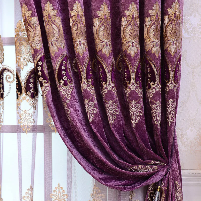 European Embroidery Blackout Curtains Living Room Bedroom Chenille Curtain Fabrics Curtains Customize Cortinas Para La Sala
European Embroidery Blackout Curtains Living Room Bedroom Chenille Curtain Fabrics Curtains Customize Cortinas Para La Sala