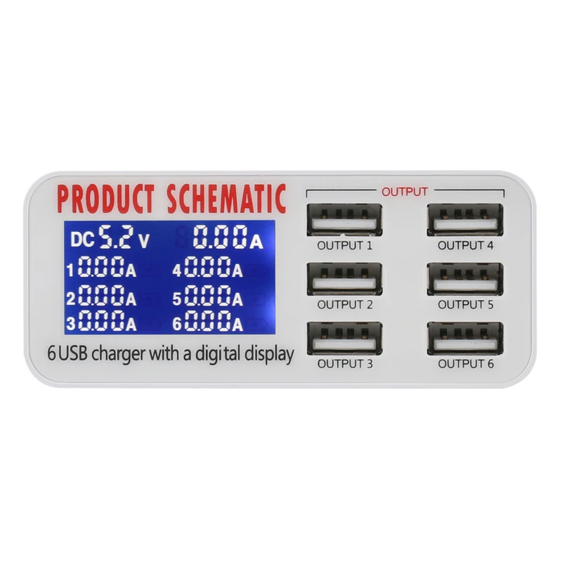 USB Charge 3.0 6-портовый USB-адаптер для зарядного устройства Многопортовый USB-концентратор с зарядным устройством Док-станция с ЖК-дисплеем Автоматическое обнаружение Tech
USB Charge 3.0 6-портовый USB-адаптер для зарядного устройства Многопортовый USB-концентратор с зарядным устройством Док-станция с ЖК-дисплеем Автоматическое обнаружение Tech
