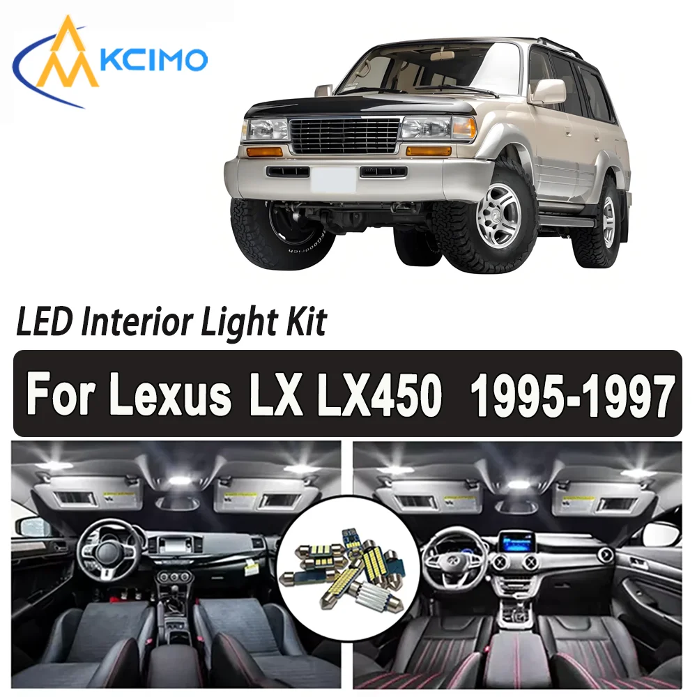 Kcimo LED For Lexus LX LX450 (1995-1997) Premium Bright LED Interior Dome Map Trunk Light Kit Car Led Lamps Canbus Car LED Light
Kcimo LED For Lexus LX LX450 (1995-1997) Premium Bright LED Interior Dome Map Trunk Light Kit Car Led Lamps Canbus Car LED Light