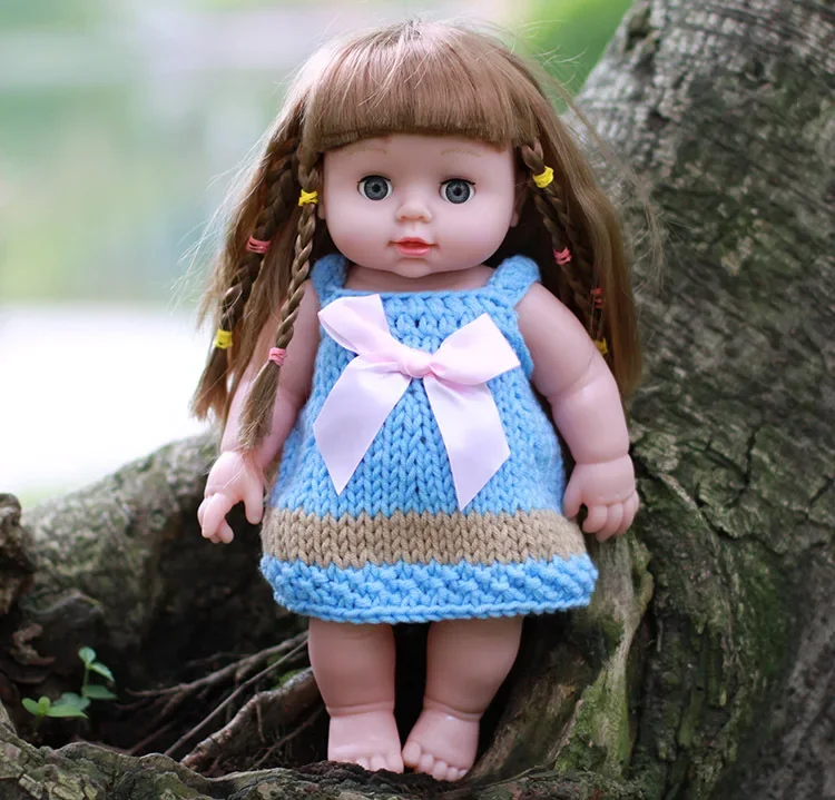 Blink Eyes 30cm Mini Baby Reborn Dolls with knit dress Soft Realistic Lifelike Full Vinyl Girl Toys Children Gifts Toys
Blink Eyes 30cm Mini Baby Reborn Dolls with knit dress Soft Realistic Lifelike Full Vinyl Girl Toys Children Gifts Toys