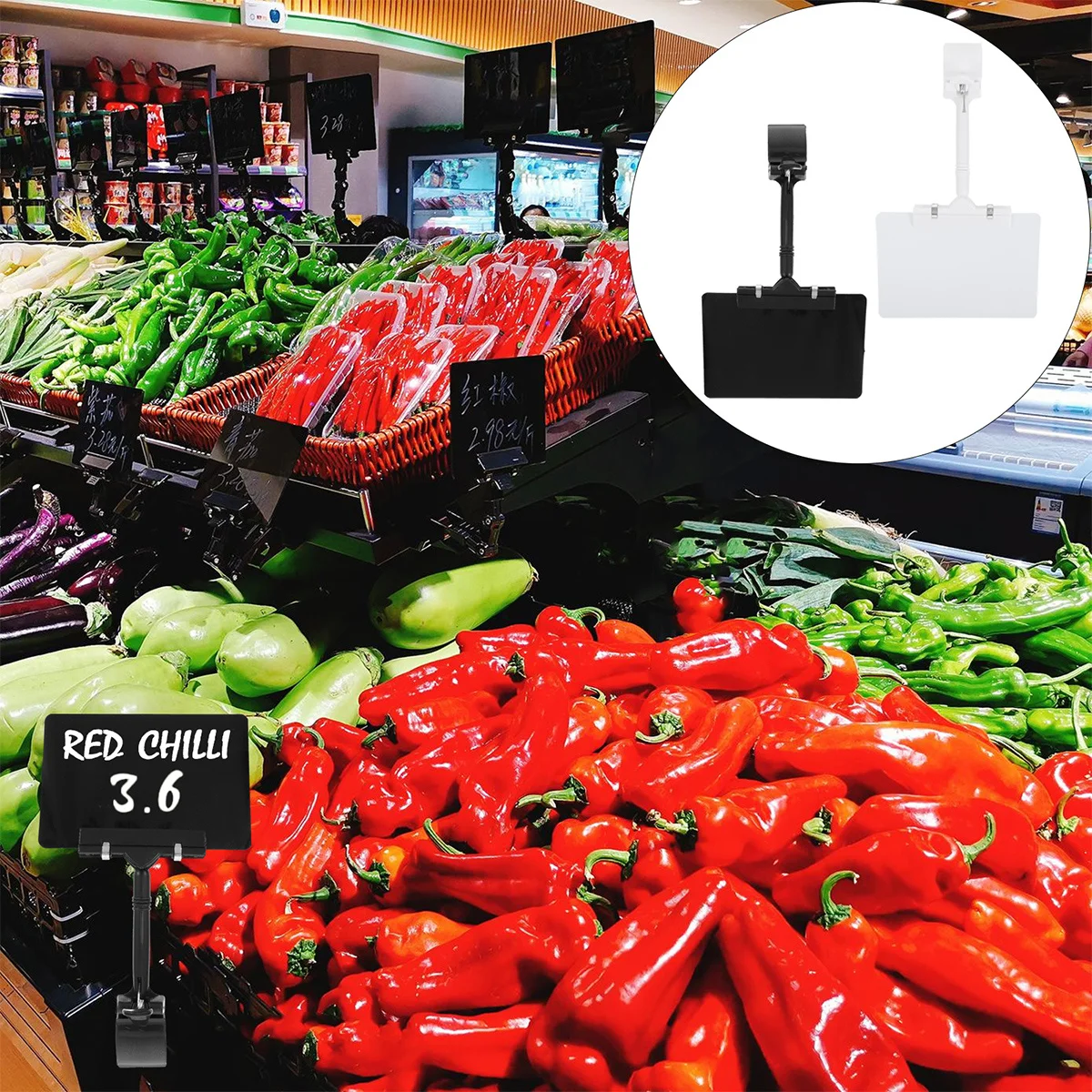 9pcs Pvc Waterproof Price Tag Board Clip-On Style Holder For Supermarket Fruit Vegetable Display Chalkboard Signs Rewritable
9pcs Pvc Waterproof Price Tag Board Clip-On Style Holder For Supermarket Fruit Vegetable Display Chalkboard Signs Rewritable