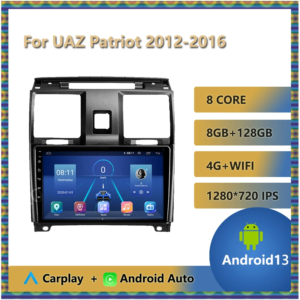 9'' Android 13 Car Radio Stereo For UAZ Patriot 2012 - 2016 Multimedia Video Player 2Din Head Unit 8-Core 4G+WIFI Bluetooth OBD
9'' Android 13 Car Radio Stereo For UAZ Patriot 2012 - 2016 Multimedia Video Player 2Din Head Unit 8-Core 4G+WIFI Bluetooth OBD