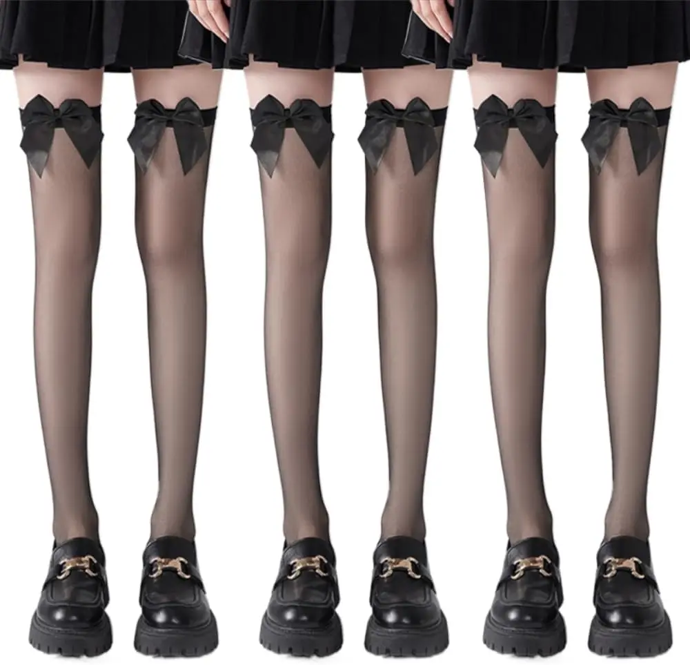 Sexy and cute kawaii Lolita black over-the-knee pantyhose with bow, women's patterned pantyhose, transparent bow stockings
Sexy and cute kawaii Lolita black over-the-knee pantyhose with bow, women's patterned pantyhose, transparent bow stockings