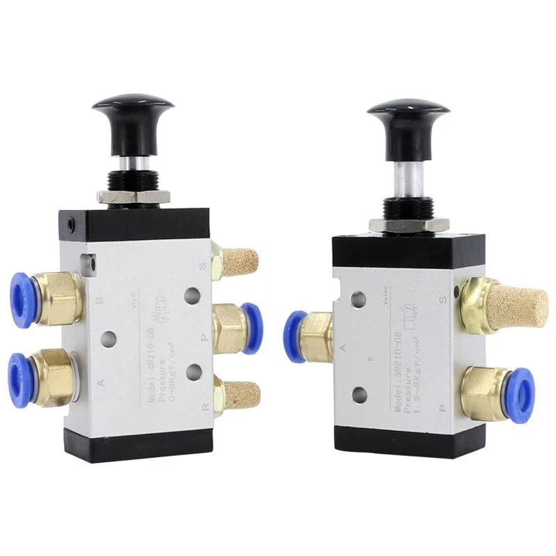 3R210-08 4R210-08 2 Way 3 Ports 5 Position Push and Pull Pneumatic Control Switch Reversing Manual Valve With Fittings Silencer 
3R210-08 4R210-08 2 Way 3 Ports 5 Position Push and Pull Pneumatic Control Switch Reversing Manual Valve With Fittings Silencer