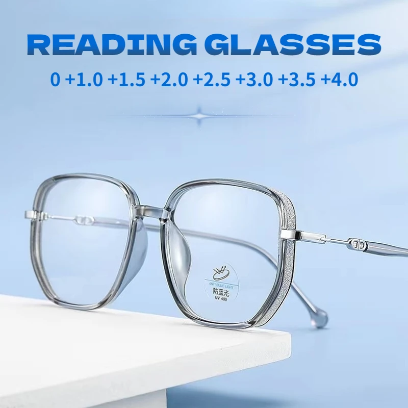 0 +1.0 To +4.0 Fashion Reading Glasses Anti Blue Light Men Women TR90 Square Frame Eyeglasses Presbyopia Eyewear
0 +1.0 To +4.0 Fashion Reading Glasses Anti Blue Light Men Women TR90 Square Frame Eyeglasses Presbyopia Eyewear
