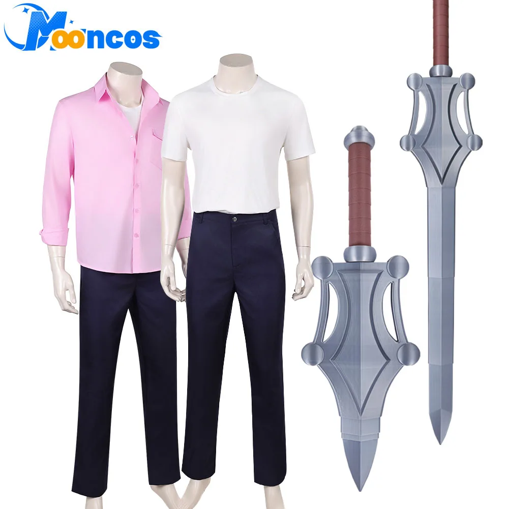 2026 Movie Masters Universe He Cosplay Man Knife Costume Sowrd Props Pink Shirt Top Pants Clothing Halloween Carnival Party Suit
2026 Movie Masters Universe He Cosplay Man Knife Costume Sowrd Props Pink Shirt Top Pants Clothing Halloween Carnival Party Suit