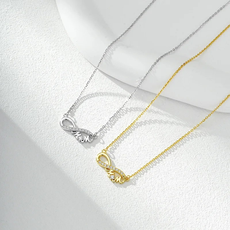 Dawn's Jewel Infinite Love Necklace Women's s925 Sterling Silver Light Luxury Zircon Pendant Necklace High-end Clavicle Chain
Dawn's Jewel Infinite Love Necklace Women's s925 Sterling Silver Light Luxury Zircon Pendant Necklace High-end Clavicle Chain