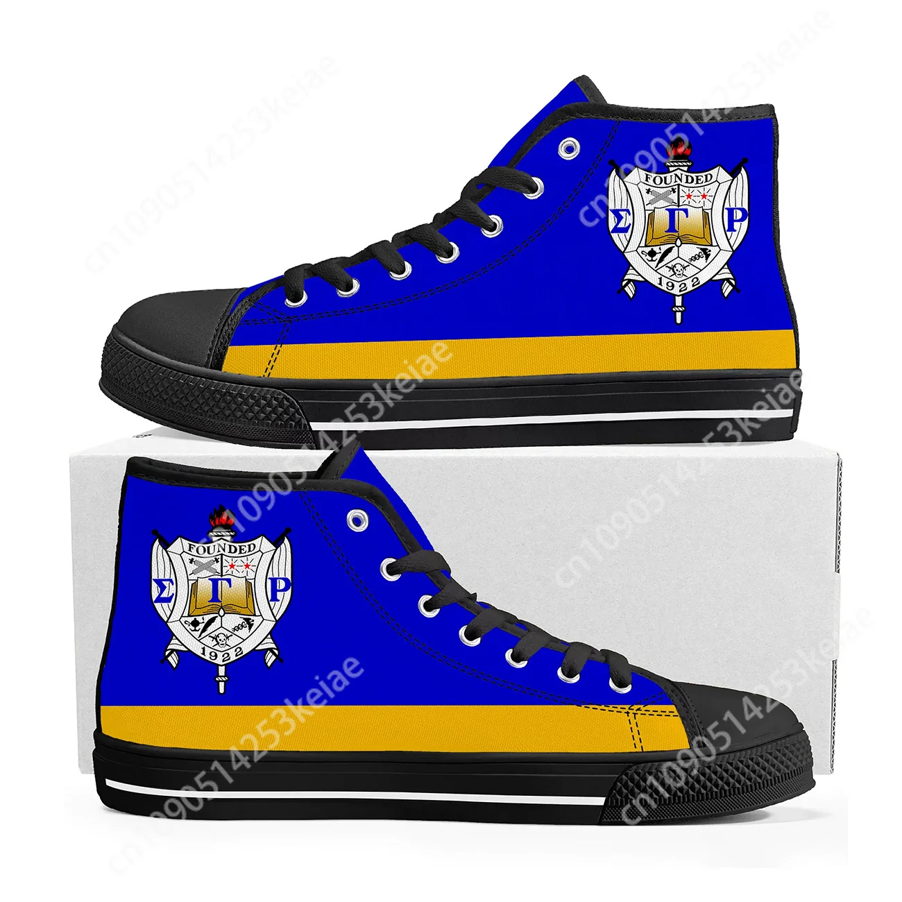 Rho Sorority ΣΓP 1922 High Top Sneakers Sigma Gamma Mens Womens Teenager Canvas Sneaker Casual Custom Made Shoes Customize Shoe
Rho Sorority ΣΓP 1922 High Top Sneakers Sigma Gamma Mens Womens Teenager Canvas Sneaker Casual Custom Made Shoes Customize Shoe