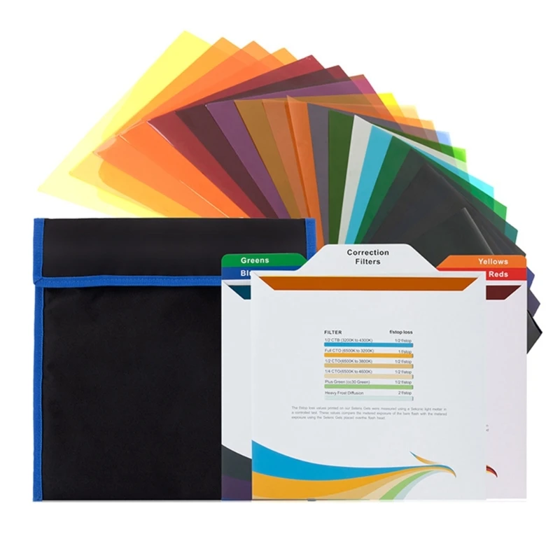 20pcs High Transmission Color Filters Color Correction Lighting Gel Filter
20pcs High Transmission Color Filters Color Correction Lighting Gel Filter
