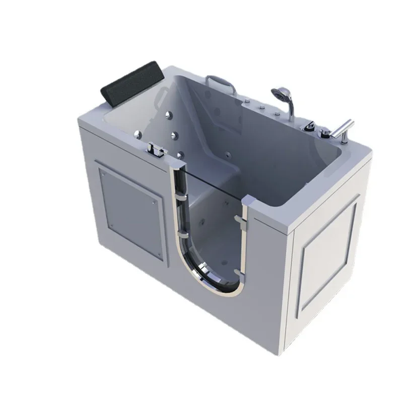 Open-door massage thermostatic bathtub, acrylic bathtub, thermal insulation heating bathtub
Open-door massage thermostatic bathtub, acrylic bathtub, thermal insulation heating bathtub