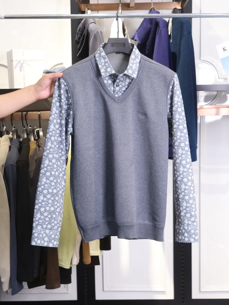 Faionable Skin-friendly Men's Knitted Sweater with Fce Inner Layer Comfortable Breathable Polyester Fiber Long Sve ...
Faionable Skin-friendly Men's Knitted Sweater with Fce Inner Layer Comfortable Breathable Polyester Fiber Long Sve ...