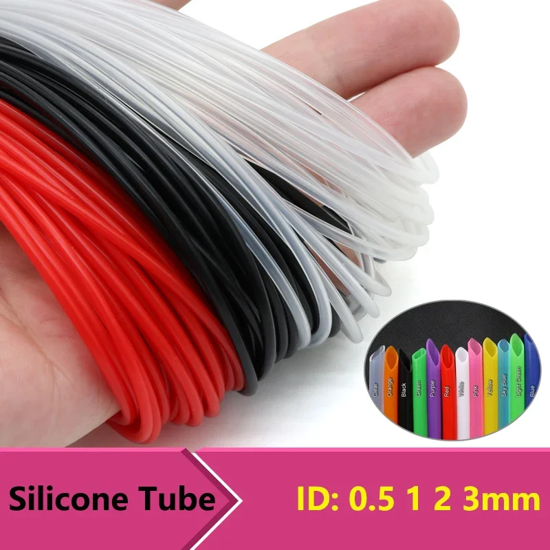 1/5/10M Silicone Tube Pipe ID0.5 1 2 3mm Flexible Rubber Hose Food Grade Soft Drink Aquarium Pipe Water Connector Pump
1/5/10M Silicone Tube Pipe ID0.5 1 2 3mm Flexible Rubber Hose Food Grade Soft Drink Aquarium Pipe Water Connector Pump
