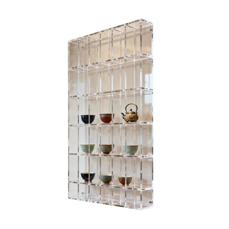 Acrylic Custom Teacup Container Transparent Wall Display Rack Wine Rack High Cabinet Display Lattice Rack Cup Display Cabinet
Acrylic Custom Teacup Container Transparent Wall Display Rack Wine Rack High Cabinet Display Lattice Rack Cup Display Cabinet