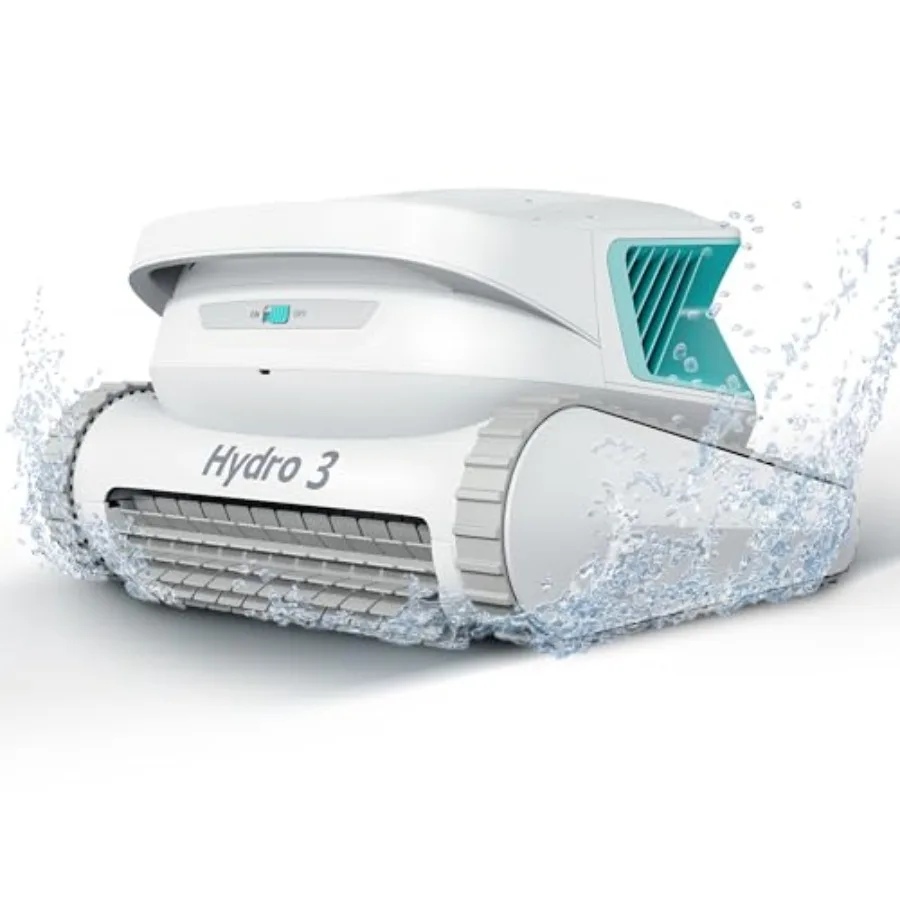 2026 Hydro 3 Robotic Pool Cleaner for Inground/Above Ground Pools 150W Cordless Pool Vacuum Max 200min Runtime 4.1L Filter Bask
2026 Hydro 3 Robotic Pool Cleaner for Inground/Above Ground Pools 150W Cordless Pool Vacuum Max 200min Runtime 4.1L Filter Bask