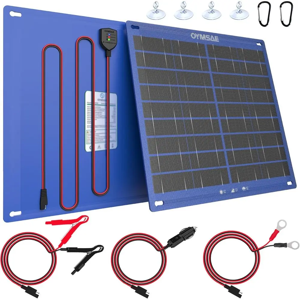 Portable 12V Car Battery Maintainer and Trickle Charger for Automotive, Boat, and RV with Waterproof Panel
Portable 12V Car Battery Maintainer and Trickle Charger for Automotive, Boat, and RV with Waterproof Panel