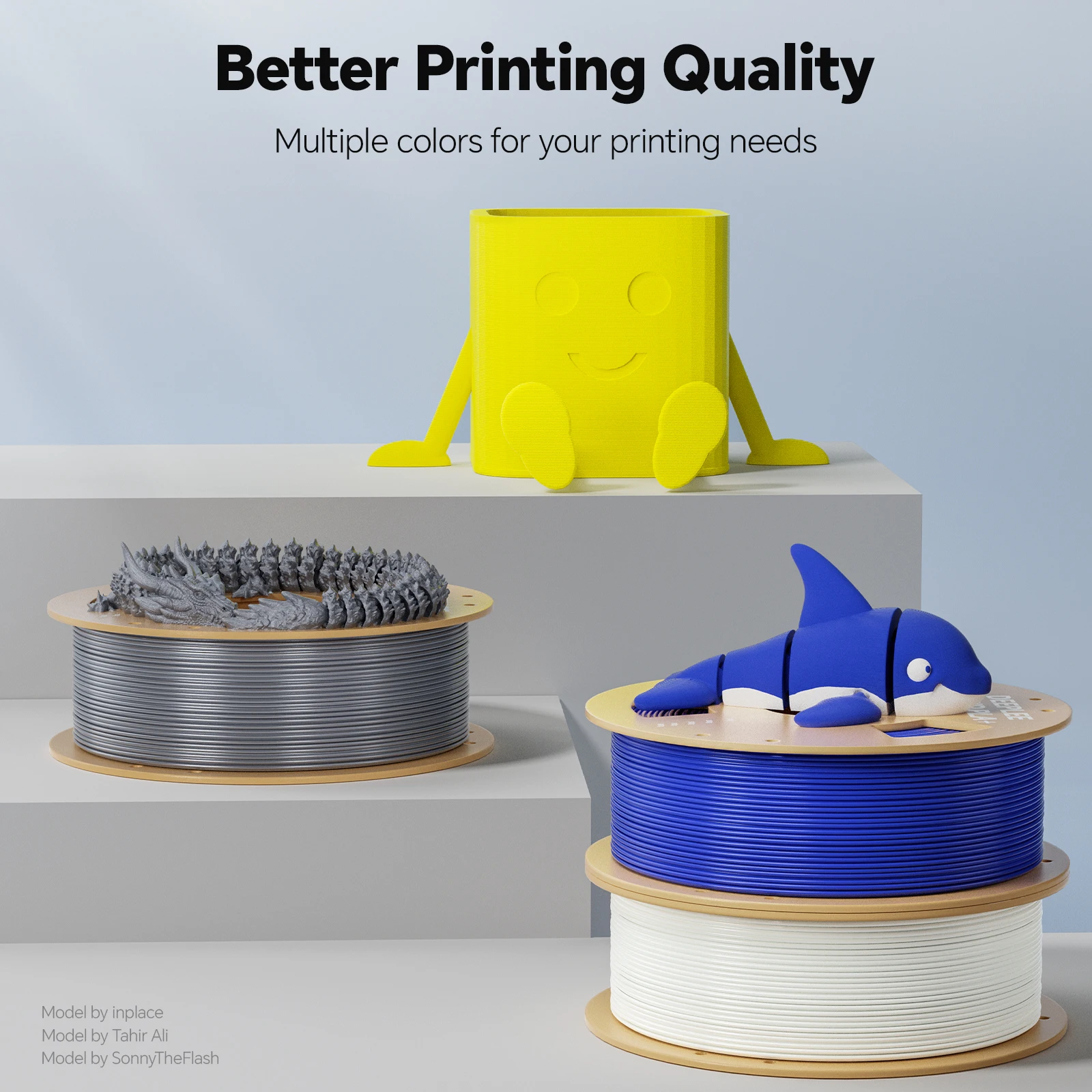 DEEPLEE RAPID PLA+ Filament 1.75mm Plastic for 3D Printer for FDM 3D Printer PLA Filament for 3D Printer 1.75mm Black/White
DEEPLEE RAPID PLA+ Filament 1.75mm Plastic for 3D Printer for FDM 3D Printer PLA Filament for 3D Printer 1.75mm Black/White