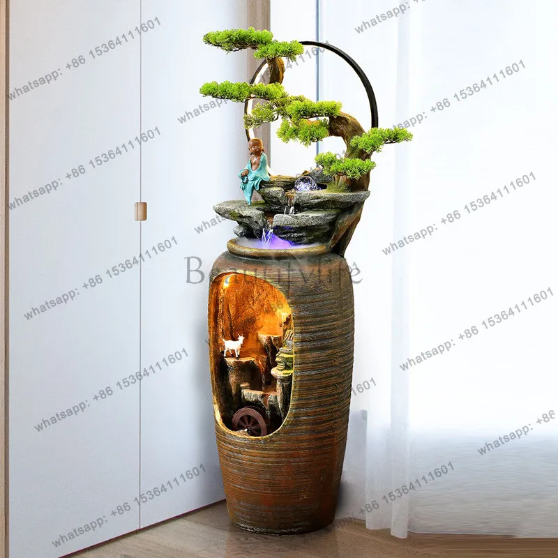 Chinese-style Zen feng shui wheel lucky landing living room ornament entrance decoration
Chinese-style Zen feng shui wheel lucky landing living room ornament entrance decoration