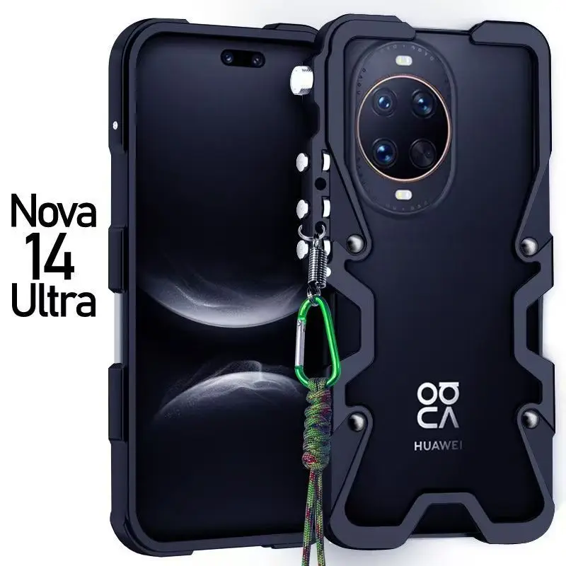 Luxury Heavy Duty Aluminum Armor Case For Huawei Nova 14 12 Ultra 13 Pro 12SE Powerful Shockproof Metal Case Cover With Lanyard
Luxury Heavy Duty Aluminum Armor Case For Huawei Nova 14 12 Ultra 13 Pro 12SE Powerful Shockproof Metal Case Cover With Lanyard