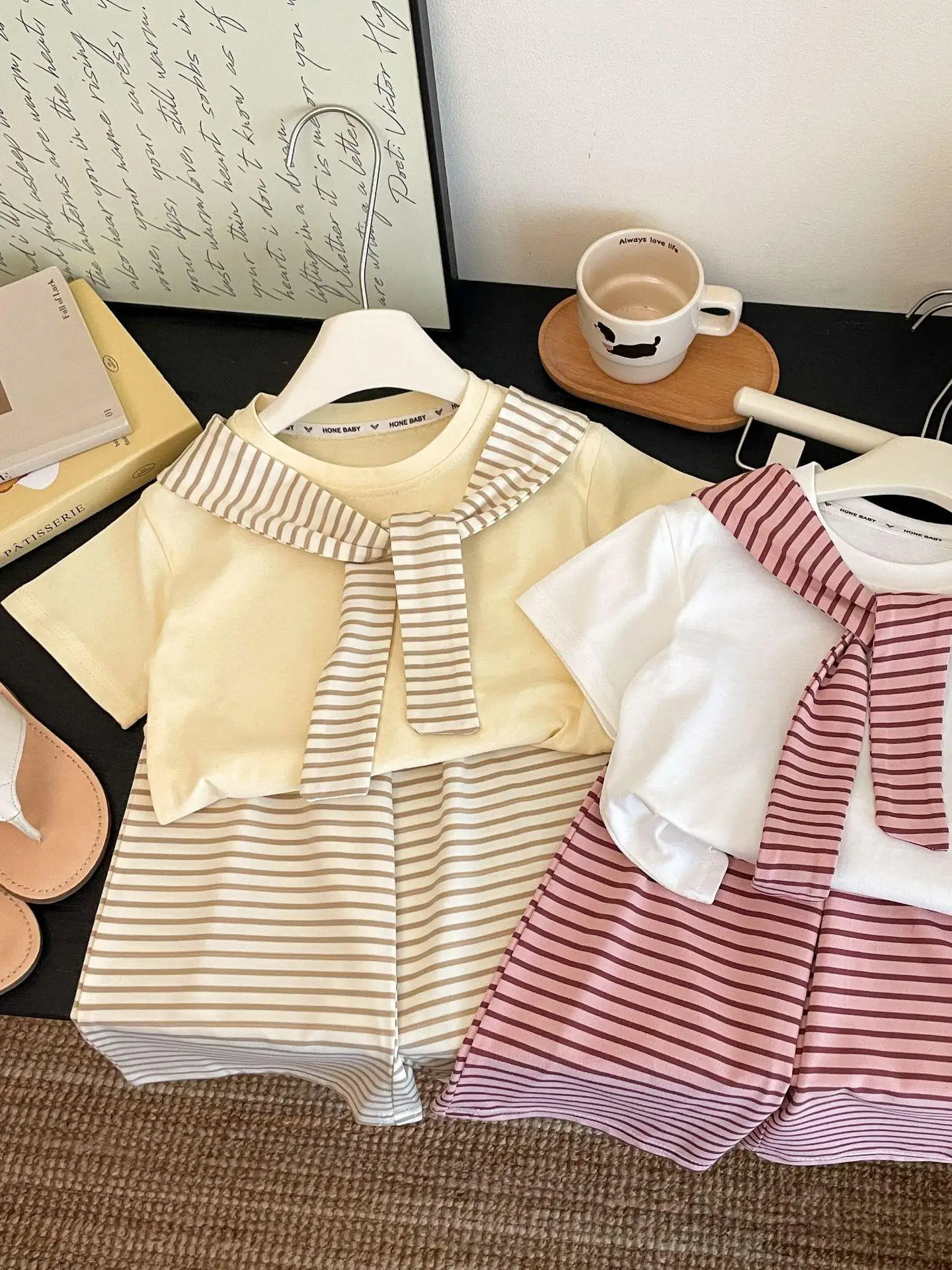 Girls Summer 2026 Stripe Casual Thin Short Sleeve Set Comfortable Pants Breathable Cotton Two-Piece Suit for Babies And Toddlers
Girls Summer 2026 Stripe Casual Thin Short Sleeve Set Comfortable Pants Breathable Cotton Two-Piece Suit for Babies And Toddlers