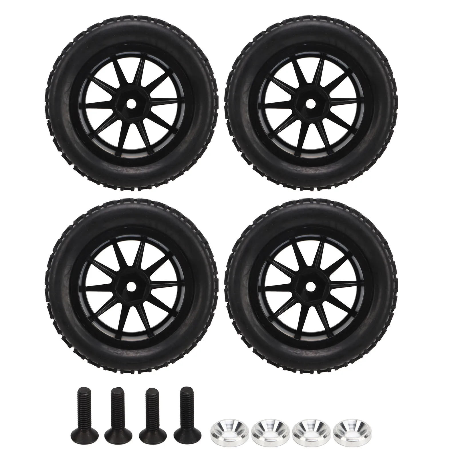 4Pcs 1/16 Scale RC Car Tires RC Tires with 10 Spokes for 1/16 Remote Control Car AXI31594 2BL
4Pcs 1/16 Scale RC Car Tires RC Tires with 10 Spokes for 1/16 Remote Control Car AXI31594 2BL