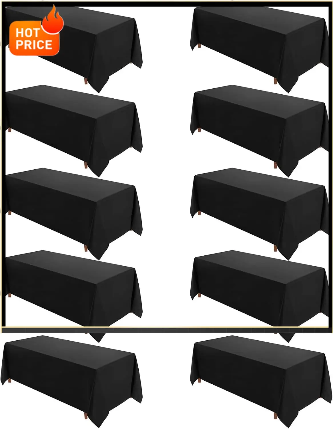 BestsellerTable Cloth 10 Pack 90 * 156inch Rectangle Tablecloth Polyester, Stain Wrinkle Resistant Polyester Dining Table Cover
BestsellerTable Cloth 10 Pack 90 * 156inch Rectangle Tablecloth Polyester, Stain Wrinkle Resistant Polyester Dining Table Cover