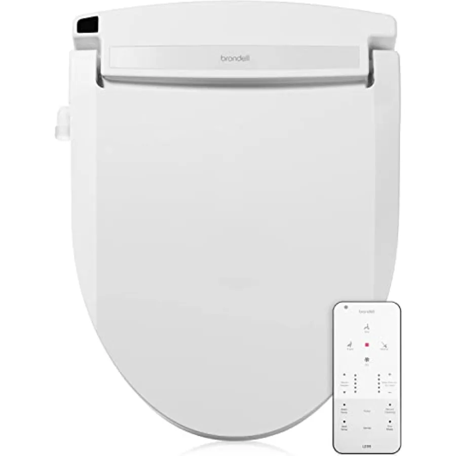 Bidet toilet seat for home bathrooms, stainless-steel nozzle, white, warm air dryer and strong wash mode with saved user settin
Bidet toilet seat for home bathrooms, stainless-steel nozzle, white, warm air dryer and strong wash mode with saved user settin