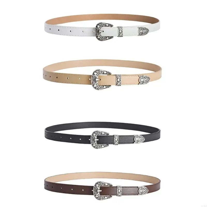 31KD PU Waist Belts with Carved Floral Buckle Thin Adjustable Waist Belt Woman Girls Jeans Dresses Skirt Coat Waistband
31KD PU Waist Belts with Carved Floral Buckle Thin Adjustable Waist Belt Woman Girls Jeans Dresses Skirt Coat Waistband